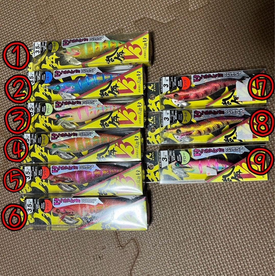 エギセット エギセット 18個収納ケース付き エギセット 18個収納ケース